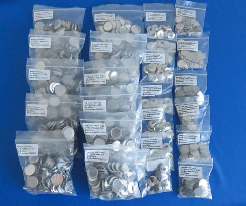 CR2032 SS 304 Coin Cell Case set, incl. top cover, bottom container, s –  MicroNano Tools